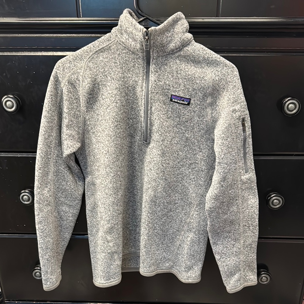 Patagonia Gray Half-Zip Sweater